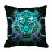 ECZJNT colorful tiger digital Pillow Case Pillow Cover Cushion Cover 20x20 Inch