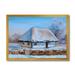 Designart Traditional Cottage Covered With Snow In Winter I Traditional Framed Art Print