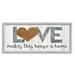 Stupell Industries Love Makes House a Home Motivational Family Phrase 24 x 10 Design by Marla Rae