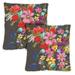 Toland Home Garden Set of 2 Colorful Bouquet Spring Pillow Covers 18x18 Inch Flower Throw Pillows