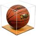 Deluxe Clear Acrylic Full Size Basketball Display Case with Simulated Wood Floor (A008-WB)