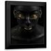 Levi Avshalom 12x13 Black Modern Framed Museum Art Print Titled - Gold And Black 3