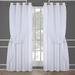 Goory 1-Piece Double Layer Blackout Window Curtain Grommet Room Darkening Curtain Thermal Insulated Window Drape For Living Room Bedroom White W:52 x L:108