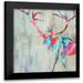 Coolick Ann Marie 12x12 Black Modern Framed Museum Art Print Titled - Rhizome Deer