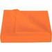 1200 Thread Count 3 Piece Flat Sheet ( 1 Flat Sheet + 2- Pillow cover ) 100% Egyptian Cotton Color Orange Solid Size King