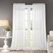 Dreaming Casa White Sheer Curtains Solid Voile Window Treatment Draperies 84 W x 102 L 2 Panels Rod Pocket