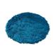 iOPQO Carpet 4 Colors Round Shape Shape Rugs Shaggy Rug Dining Room Bedroom round rug blue Blue