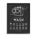 Stupell Industries Laundry Care Symbols Diagram Washing Machine Chart Graphic Art Black Framed Art Print Wall Art Design by Lettered and Lined