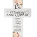 LifeSong Milestones Floral 1st Anniversary Pallet Cross 15 year of marriage