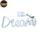 Neon Light Creative Decorative Dream Letters LED Neon Sign Wall Hanging Lamp Gift for Kids Room