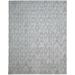 Hand Woven Dark Grey Leather Rug 8X10 Modern Scandinavian Geometric Large Carpet