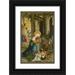 Master of Pulkau 17x24 Black Ornate Framed Double Matted Museum Art Print Titled: The Nativity (1507-10)