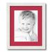 ArtToFrames 13x16 Matted Picture Frame with 9x12 Single Mat Photo Opening Framed in 1.25 Satin White Frame and 2 Rouge Mat (FWM-3966-13x16)