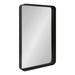 Kate and Laurel Armenta Modern Soft Rectangle Metal Framed Mirror 20 x 30 Charcoal Gray Functional Industrial Wall Mirror with Robust Industrial Finish for Wall Decor