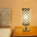 Neoglint Crystal Table Lamp Decorative Desk Lamp Bedside Nightstand Desk Lamps for Bedroom Living Room Home Office