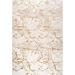 LaDole Rugs Abstract Modern Minimalist Contemporary Area Rug - Luxury Premium Carpet for Living Room Bedroom and Office - Gold and Beige 5x8 (5 3 x7 3 160cm x 220cm)