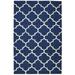 Hand Tufted Blue Wool Rug 5 X 8 Modern Moroccan Trellis Room Size Carpet