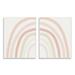 Stupell Industries Children s Soft Pastel Rainbow Shape Pink Beige Arches 10 x 15 Design by Leah Staatsma