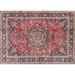 Ahgly Company Indoor Rectangle Traditional Brown Red Persian Area Rugs 2 x 3