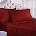 Blue Nile Mills 300 Thread Count Striped Sheet Set 100% Cotton/Sateen in Red | King | Wayfair BNM 300KGSH STBG
