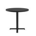 Correll, Inc. Correll 42 Round Café & Break Room Bistro Table, Black Granite Thermal Fused Laminate Top, Cast Iron Base, Tops Made in The USA | Wayfair