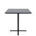 Correll, Inc. Correll 36 Round, 42 High Café Bistro & Break Room Table, Standing, Barstool Height Granite Thermal Fused Laminate Top, Cast Iron Base | Wayfair