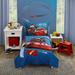 Disney Cars Piston Cup Circuit 4 Piece Toddler Bedding Set Polyester in Blue/Brown/Red | Wayfair 3088416P