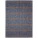 "Liora Manne Avena Diamond Stripe Indoor/Outdoor Rug Denim 5'3"" x 7'3"" - Trans Ocean AVE57745833"