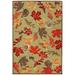 "Liora Manne Ravella Falling Leaves Indoor/Outdoor Rug Moss 3'6"" x 5'6"" - Trans Ocean RVL46230416"