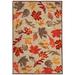 "Liora Manne Ravella Falling Leaves Indoor/Outdoor Rug Natural 5' x 7'6"" - Trans Ocean RVL57230412"