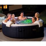 Intex Purespa Plus Portable Inflatable Hot Tub Bubble Jet Spa W/Accessory Kit Vinyl/PVC, Rubber in Blue/White | 28 H x 85 W x 85 D in | Wayfair