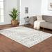 Gray 120 x 96 x 0.5 in Area Rug - Madison Park Hannah Moroccan Global Woven Area Rug Polyester/Polypropylene | 120 H x 96 W x 0.5 D in | Wayfair