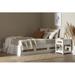 South Side Living Hoya Full Mates Bed w/ 3 Drawers White & Faux Printed Rattan | 14.75 H x 55.5 W x 76.5 D in | Wayfair 14595