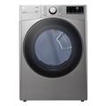 LG 7.4 Cu. Ft. Ultra Large Capacity Smart Wi-Fi Enabled Front Load Gas Dryer w/ Built-In Intelligence, Steel | 39 H x 27 W x 30.125 D in | Wayfair