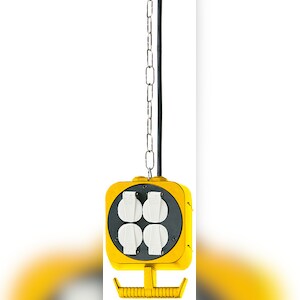 Brennenstuhl 1151760 Verlängerungskabel 5 m 2 AC-Ausgänge Schwarz, Weiß, Gelb Image