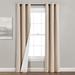 Eider & Ivory™ Lush Décor Insulated Grommet Blackout Linen Window Curtain Panel Light Linen Single 38X84 Cotton Blend in White | Wayfair
