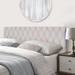 Bungalow Rose Panel Headboard Upholstered/Polyester in Gray | 46 H x 62.5 W x 2 D in | Wayfair 1FC7C50558EA4E4E85F457B1EC1DFFBE