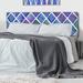 Union Rustic Drexal Panel Headboard Upholstered/Polyester in Blue/Indigo | 46 H x 62.5 W x 2 D in | Wayfair 944942F2237C4B2EAF1F1A48F608B90E