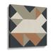 George Oliver Triangles III Highland - Graphic Art on Canvas in Blue/Brown/Gray | 10 H x 10 W x 2 D in | Wayfair E84EF84499C049CA9CFA4459C854EC56