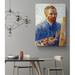 Vault W Artwork Self Portrait As an Artist 1888 Reproduction by Vincent Van Gogh - Wrapped Canvas Print in Blue | 30 H x 20 W in | Wayfair