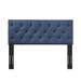 Red Barrel Studio® Wood Panel Headboard Upholstered/Polyester in Blue | 51.4 H x 61.4 W x 3.25 D in | Wayfair 630548236E2742A2B3715C367270F52E