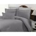 Ebern Designs Bhola Ticking Duvet Set Cotton in Gray | Twin Duvet Cover + 3 Additional Pieces | Wayfair 26F9291FA015488DB0698D58C66CD4EA