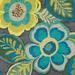 Winston Porter Floral Assortment Teal On Dark Grey III Canvas | 30 H x 30 W x 1.25 D in | Wayfair F1F517E255DD47228600342ADDDC3F9A