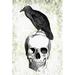 The Holiday Aisle® Raven w/ Skull Canvas | 12 H x 8 W x 1.25 D in | Wayfair 42BAF9BA3A1E462495D41105A94F187C