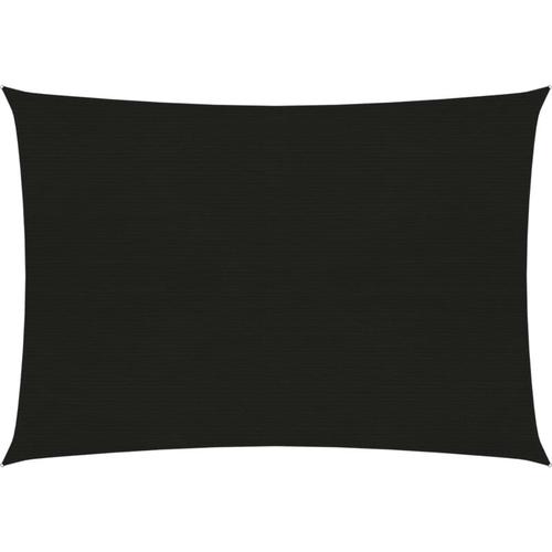 Sonnensegel,Sonnenschutzsegel 160 g/m² Schwarz 2,5×4 m hdpe vidaXL