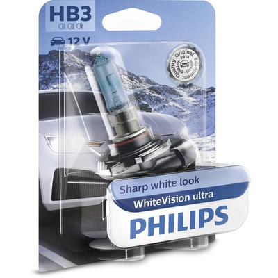 PHILIPS HB3 WhiteVision ultra (1 Stk.) Glühlampe, Fernscheinwerfer,Glühlampe, Hauptscheinwerfer,Glühlampe, Nebelscheinwe