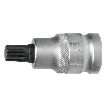 SWSTAHL Schraubendreheinsatz, 1/2', Innenvielzahn, M8 x 53 mm Steckschlüsseleinsatz 05303SB Image