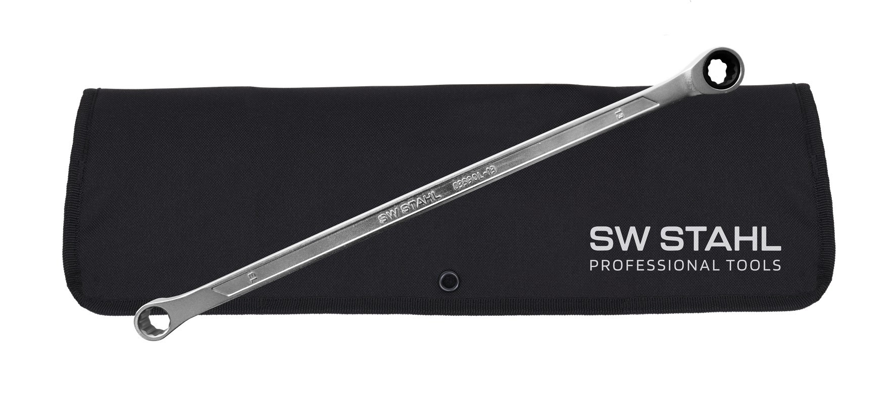 SWSTAHL Doppelringratschenschlüsselsatz, 12-19 mm, extra lang, 6-teilig 03590L Ratschen-Ringgabelschlüsselsatz Image