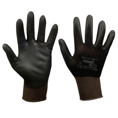 SWSTAHL Nylon Feinstrickhandschuh, Gr. 9, 10 Paar Schutzhandschuh schwarz Z634 Image