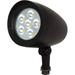 Morris 71675B - 15 watt 120/277 volt 3000K Natural White Bronze Knuckle Mount LED Designer Bullet Flood Light